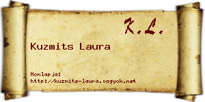 Kuzmits Laura névjegykártya